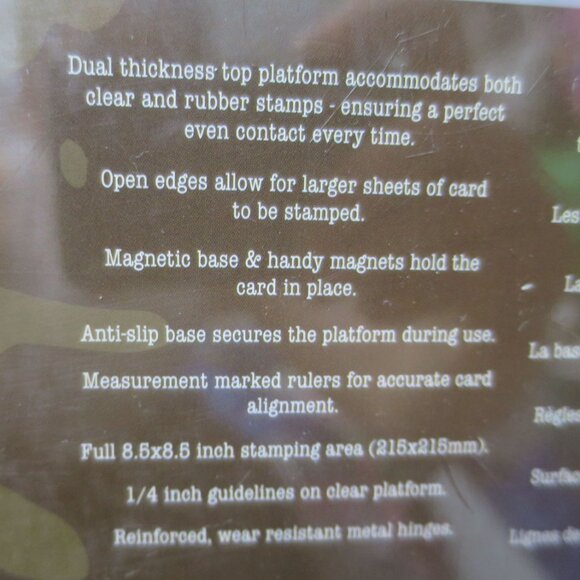 Tonic Studios Tim Holtz Stamp Platform - Picture 10 of 12